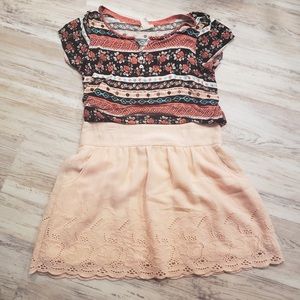 Pastel Pink Lace Skirt